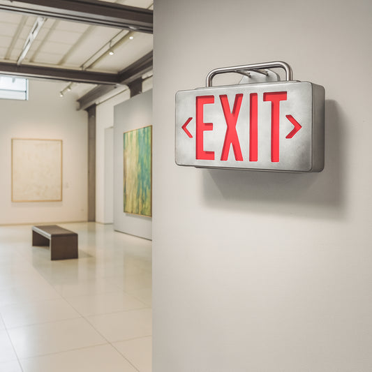 Double Stanley Exit Sign