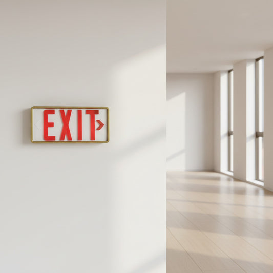 International Style Exit Sign