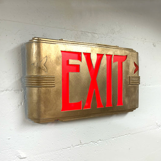 Art Deco Exit Sign