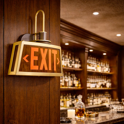 Belnap Gooseneck Exit Sign