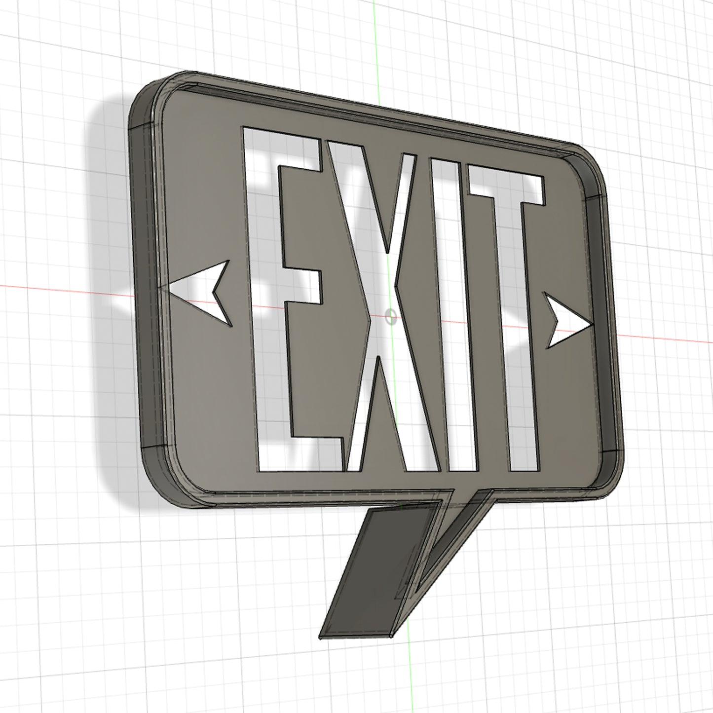CAD Exit Sign