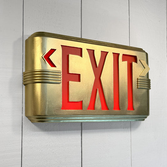 Hollywood Deco Exit Sign