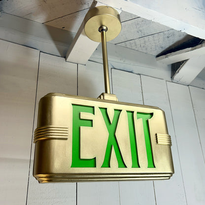 Hollywood Deco Exit Sign