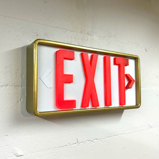 International Style Exit Sign