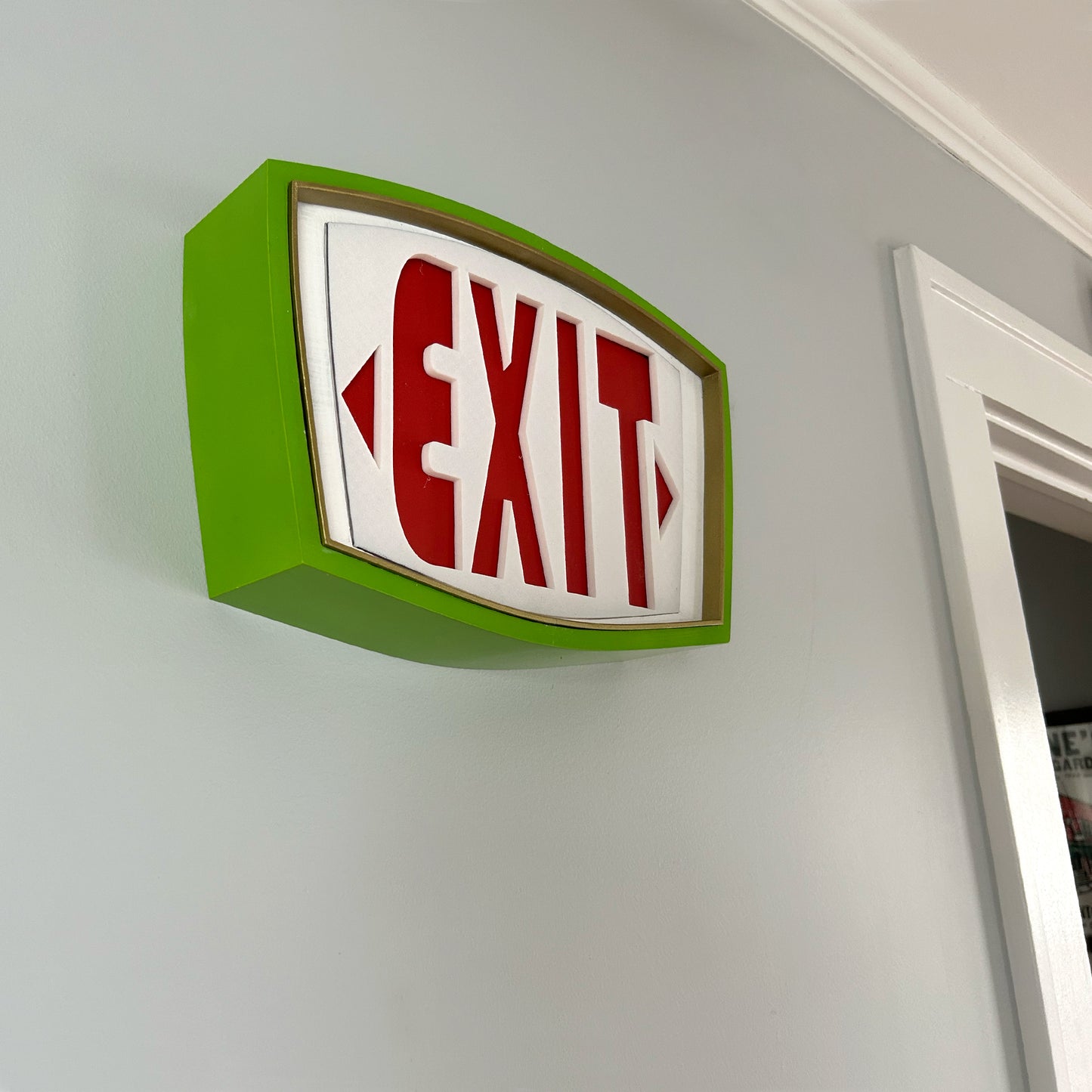 Mid-Century Modern Exit Sign