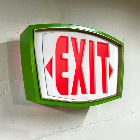 Mid-Century Modern Exit sign