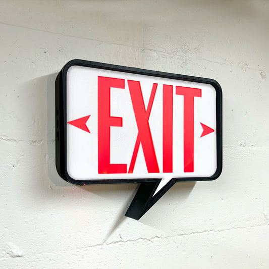 Speech Bubble Exit Sign