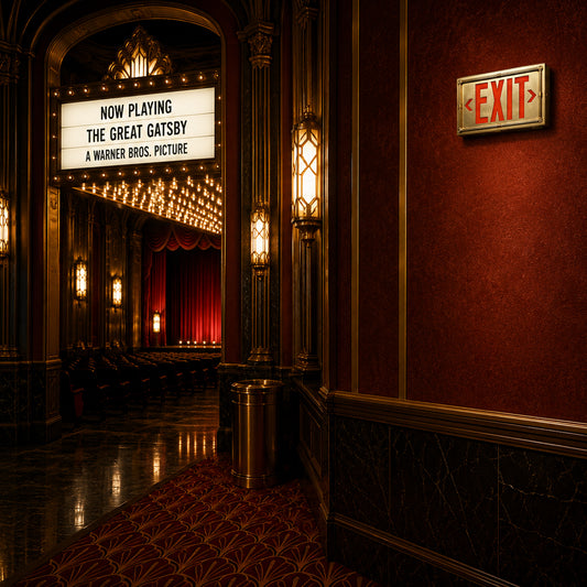 Vintage 20's Theatre Exit Sign