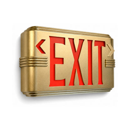 Hollywood Art Deco Exit Sign