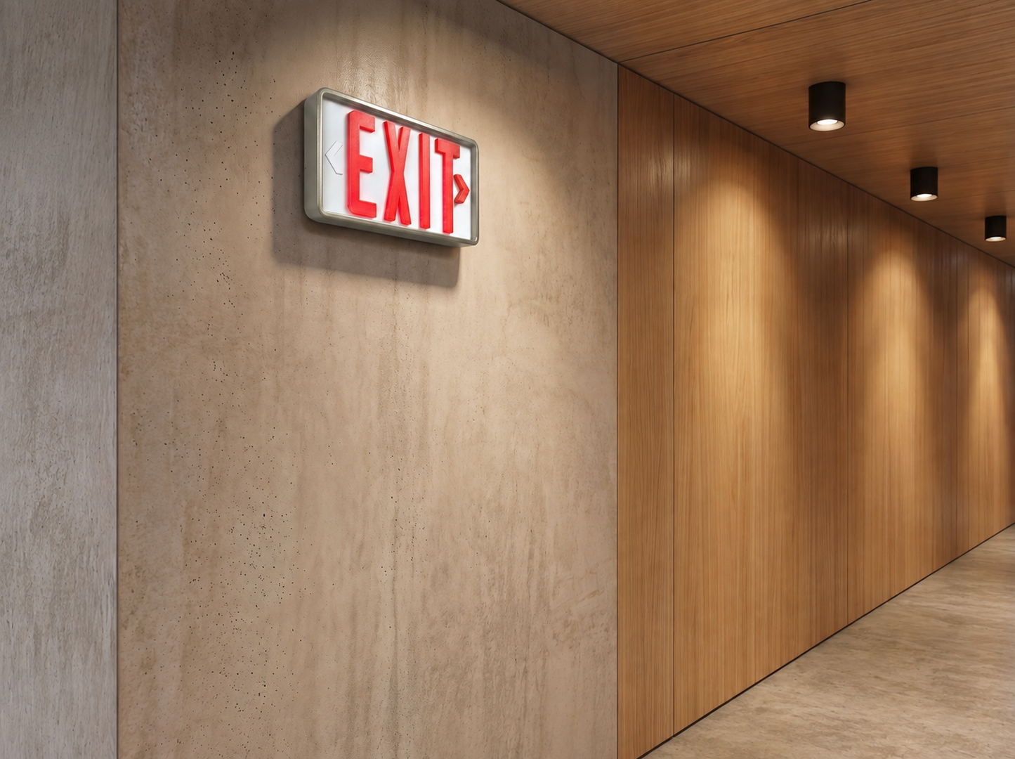 Simple Elegant Exit Sign