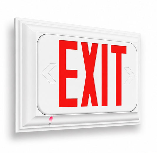 Square Crown Mold Exit Sign