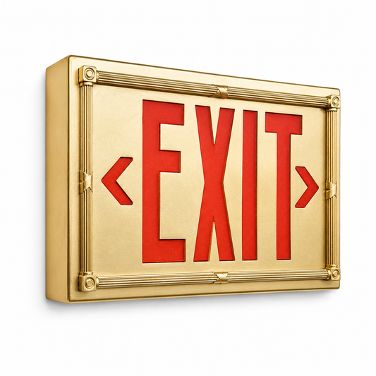 Vintage 20's Theatre Exit Sign